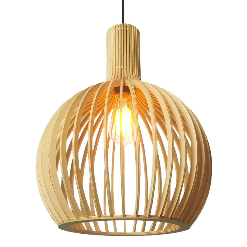 Suspension en bois | Cage à oiseaux