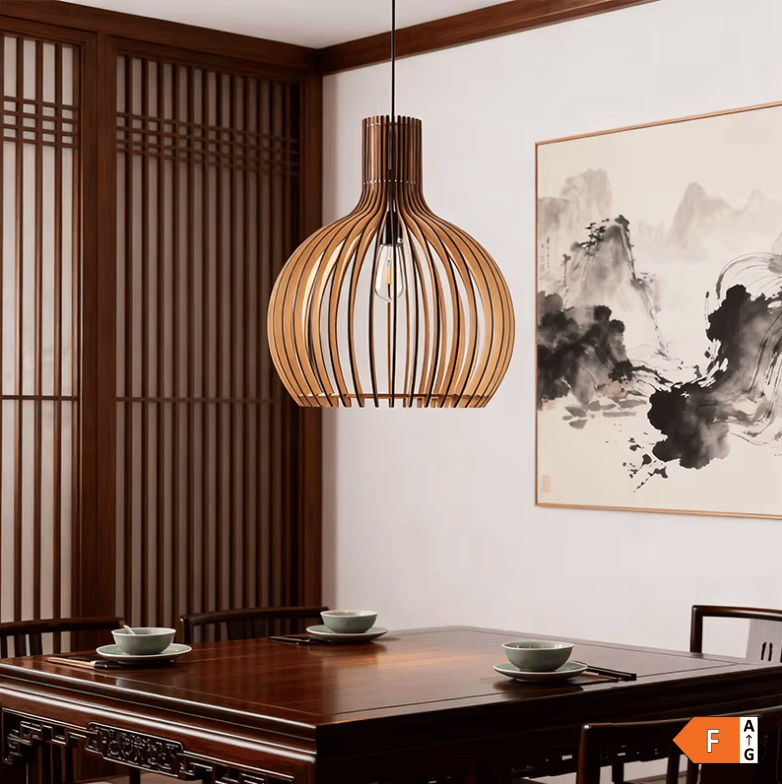 Suspension en bois | Cage à oiseaux