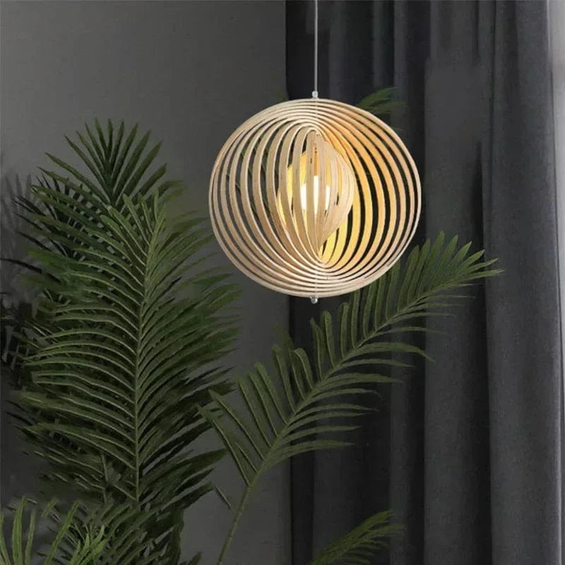 Suspension en bois de bambou | Wooden Moon