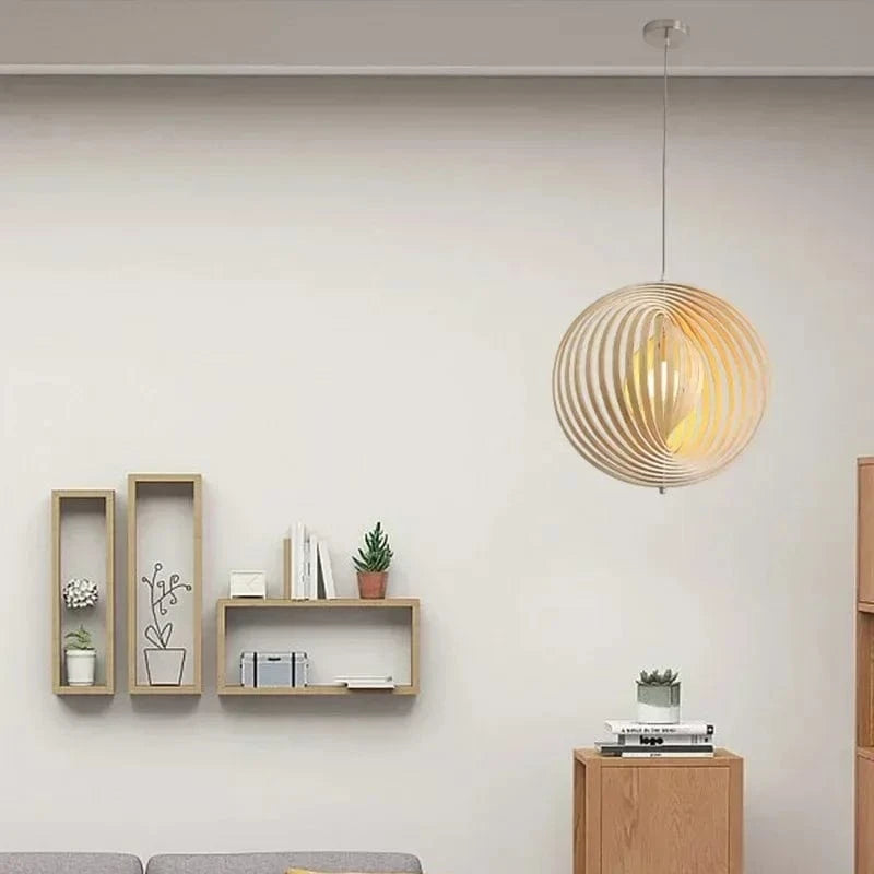 Suspension en bois de bambou | Wooden Moon