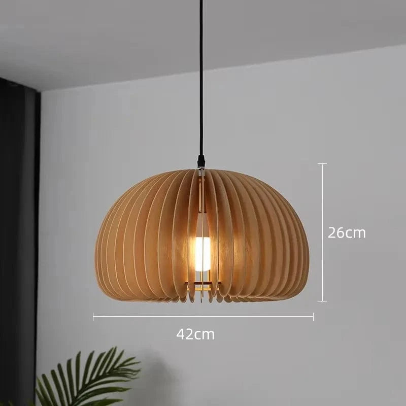 D42CM / Warm light 3000K Suspension en bois | Pumpkin