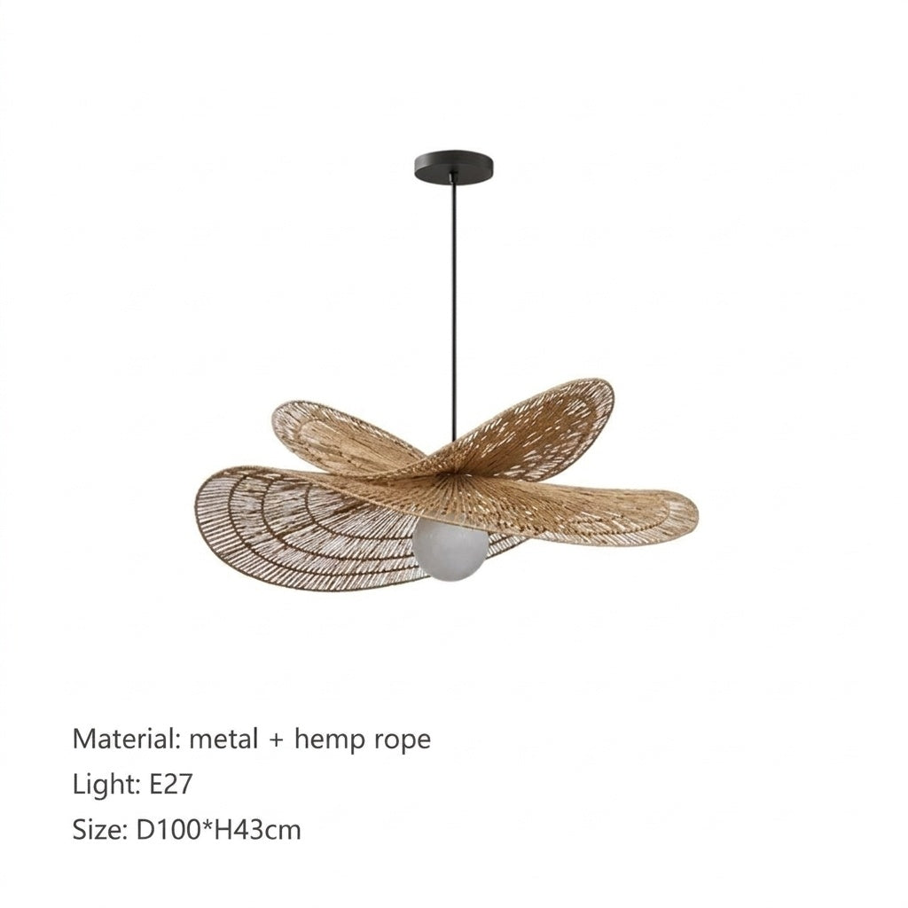 Suspension en corde de chanvre A-D100CM