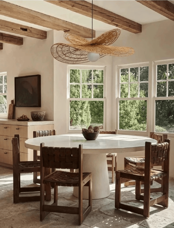 Suspension en corde de chanvre