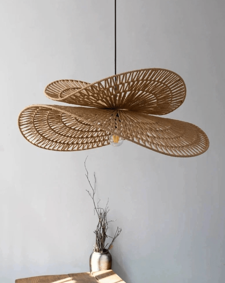 Suspension en corde de chanvre