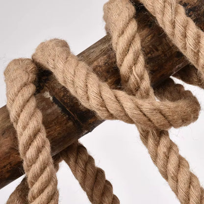Suspension en corde et bambou