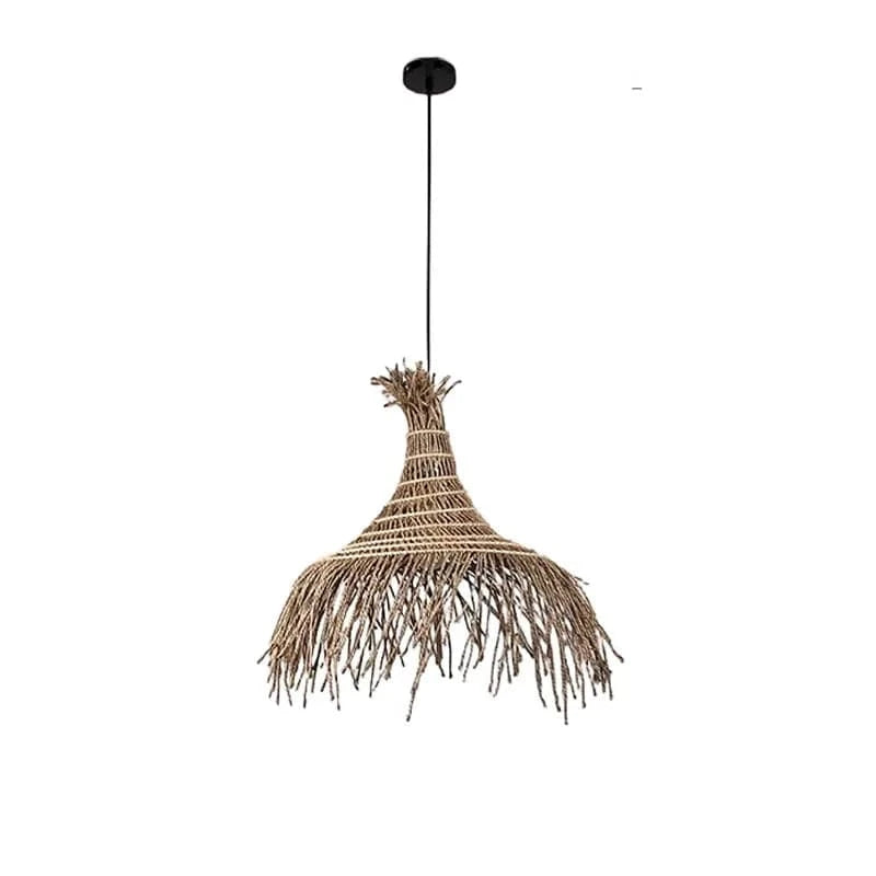 Suspension en paille style ancien