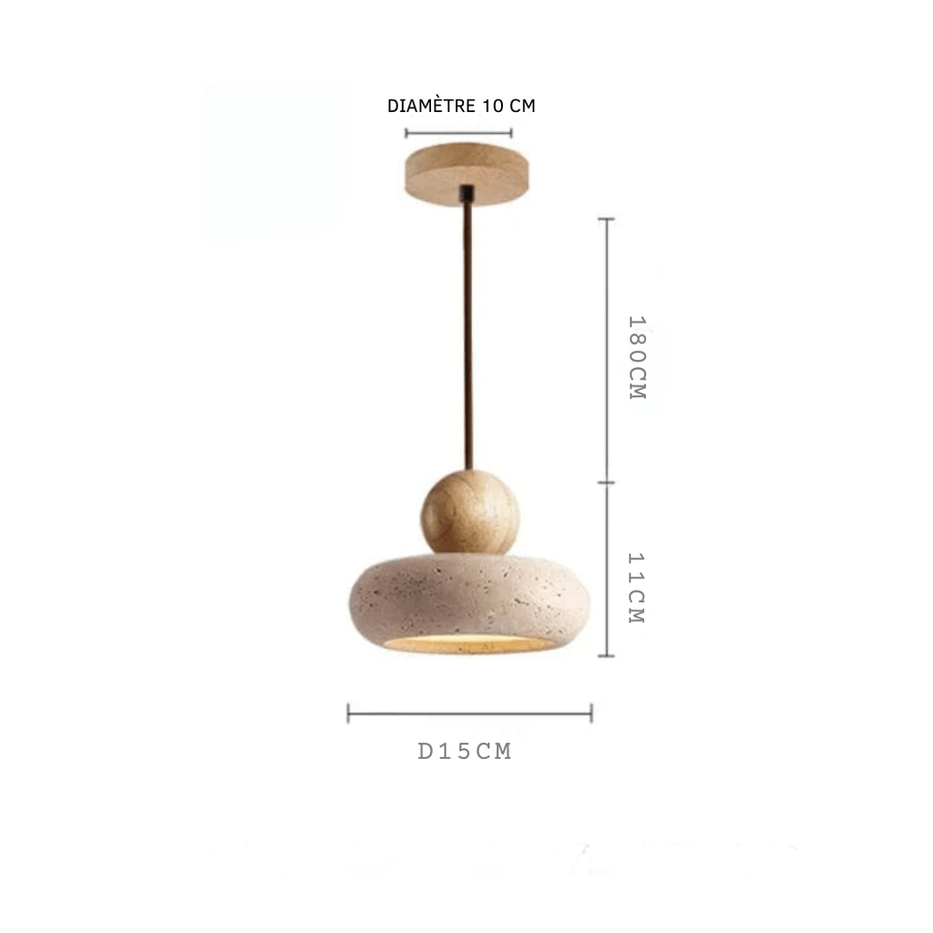 BAMBOU Suspension en pierre naturelle