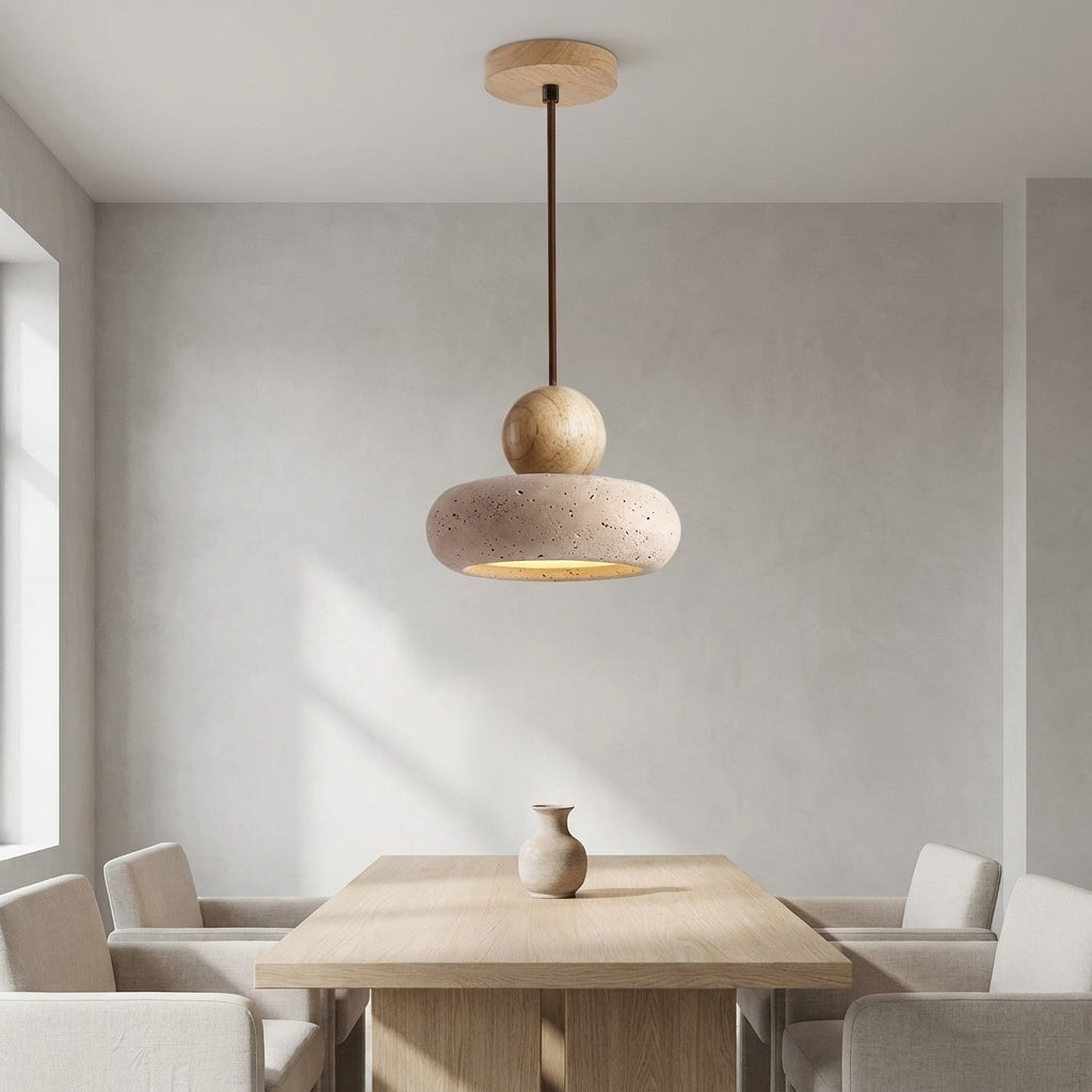Suspension en pierre naturelle BAMBOU