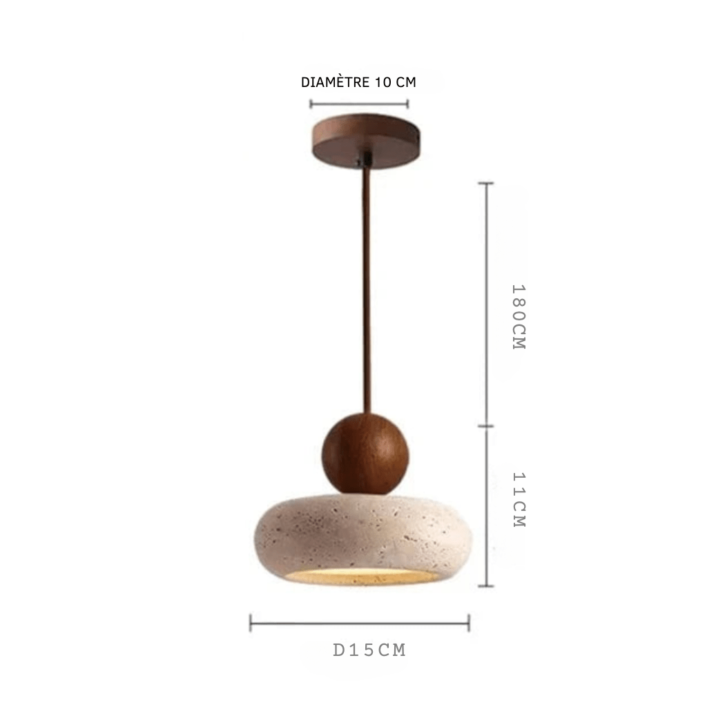 ÉBÈNE Suspension en pierre naturelle