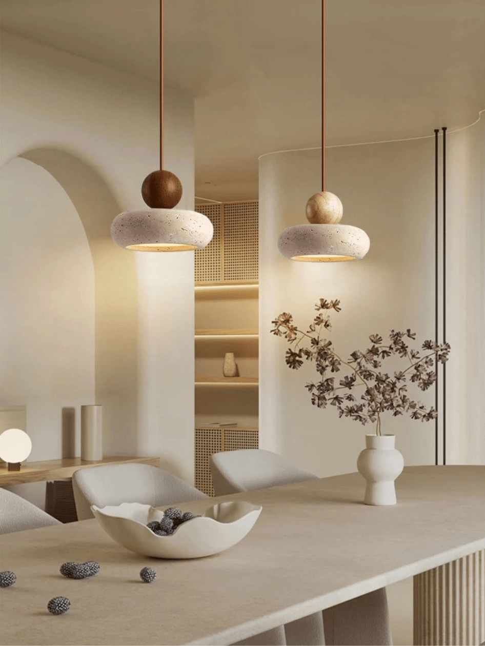 Suspension en pierre naturelle