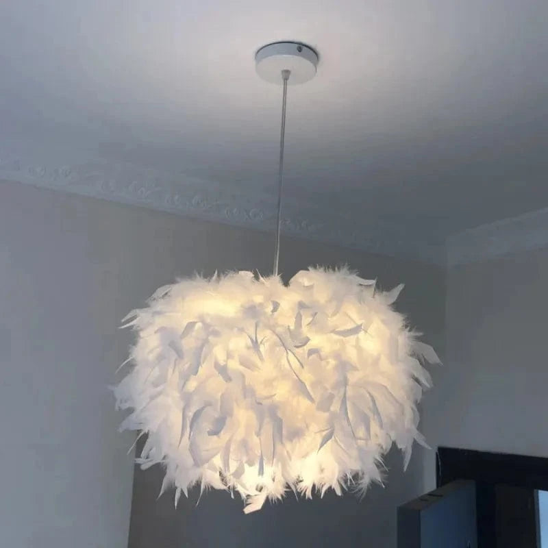 Suspension en plume d'oie