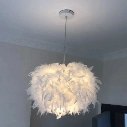 Suspension en plume d'oie