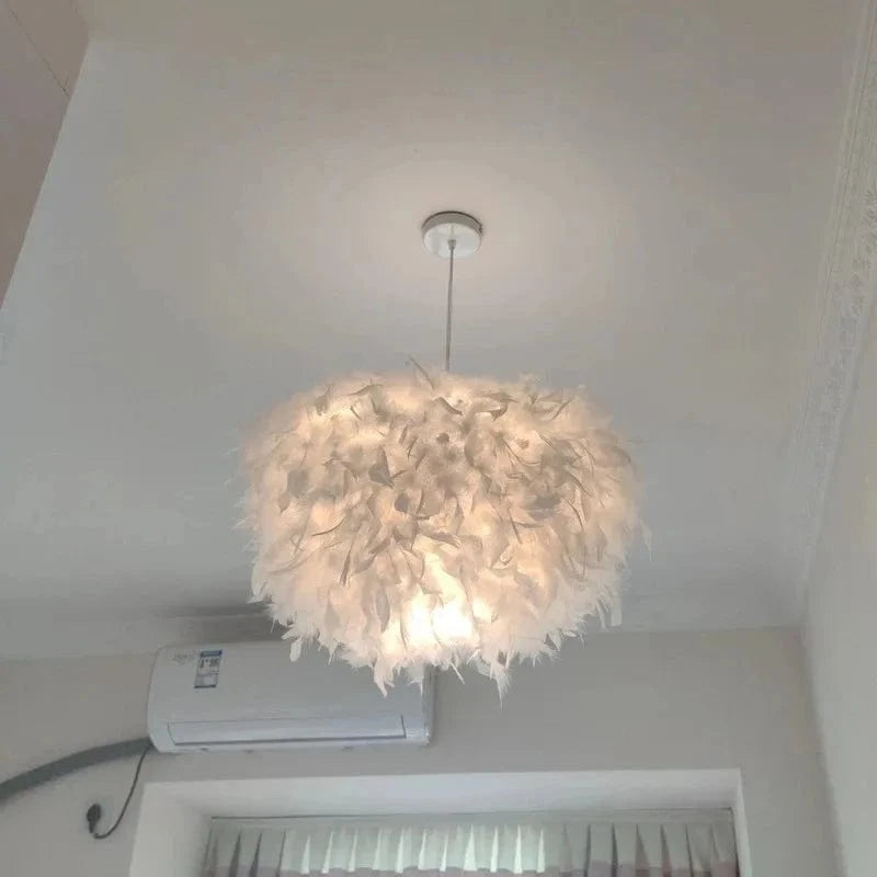 Suspension en plume d'oie