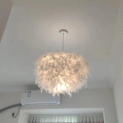 Suspension en plume d'oie