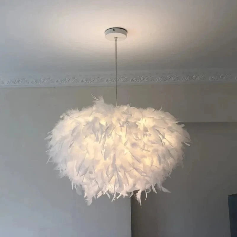Suspension en plume d'oie