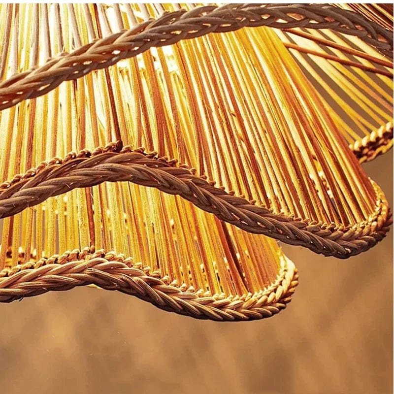 Suspension en rotin design