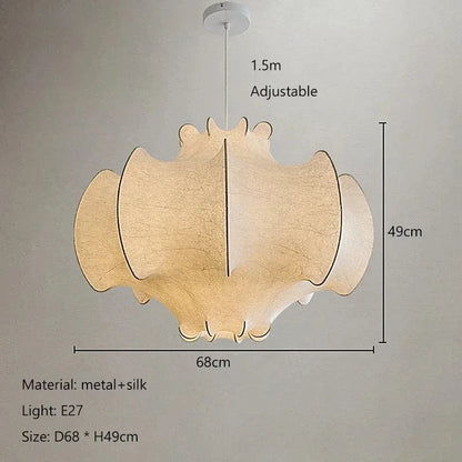 D68CM / white light Suspension en tissu | Bat of the night