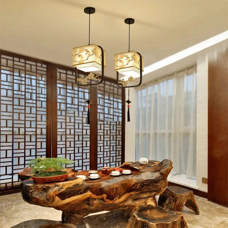 Black / CHINA Suspension en tissu | China town