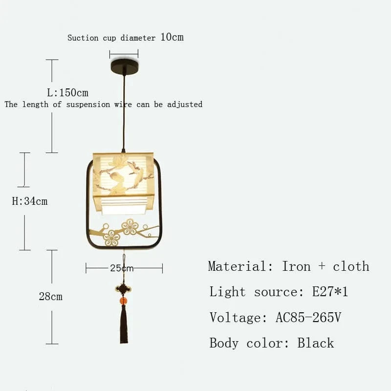 Black / CHINA Suspension en tissu | China town