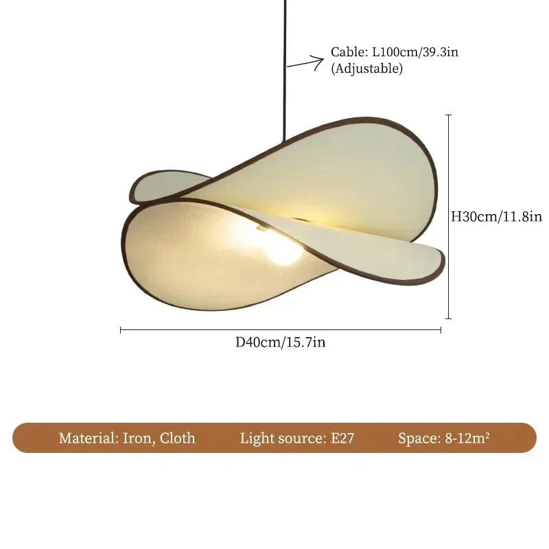 D40 / neutral light 4500K Suspension en tissu design aérien