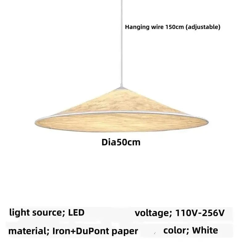 D50CM / White light 6000K Suspension en tissu design créative