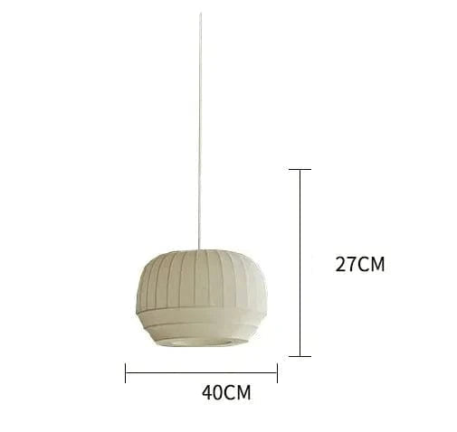 40X27CM / cold white 6000k Suspension en tissu |Douceur Wabi-Sabi