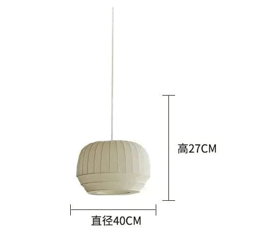 40X27CM / cold white 6000k Suspension en tissu |Douceur Wabi-Sabi