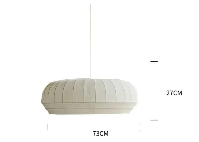 73X27CM / cold white 6000k Suspension en tissu |Douceur Wabi-Sabi