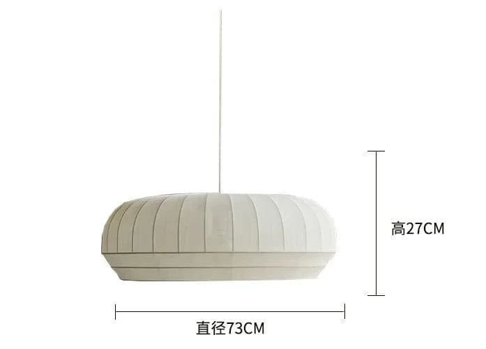 73X27CM / cold white 6000k Suspension en tissu |Douceur Wabi-Sabi