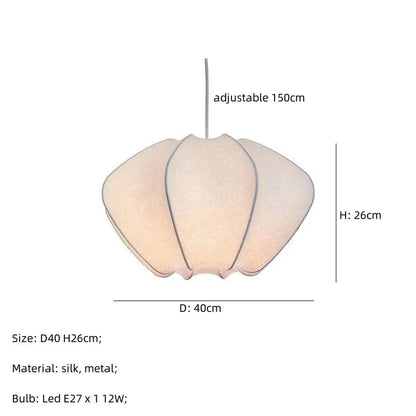 C-40CM / White light 6500K Suspension en tissu | Élégance