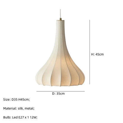 D-35CM / White light 6500K Suspension en tissu | Élégance