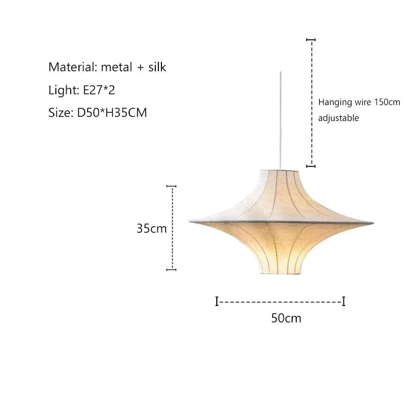 E-50CM / White light 6500K Suspension en tissu | Élégance