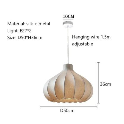 F-50CM / White light 6500K Suspension en tissu | Élégance