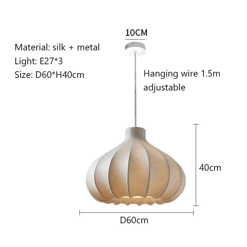 F-60CM / White light 6500K Suspension en tissu | Élégance