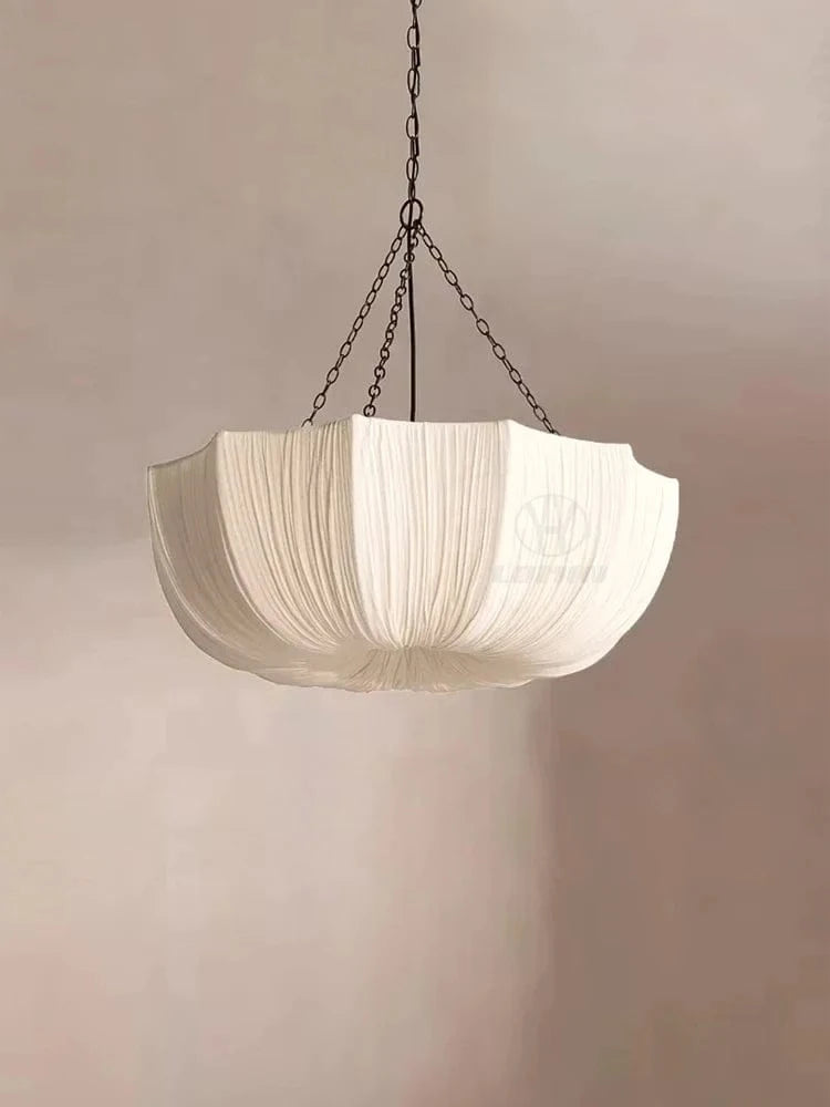 Suspension en tissu parapluie à chaîne style ancien