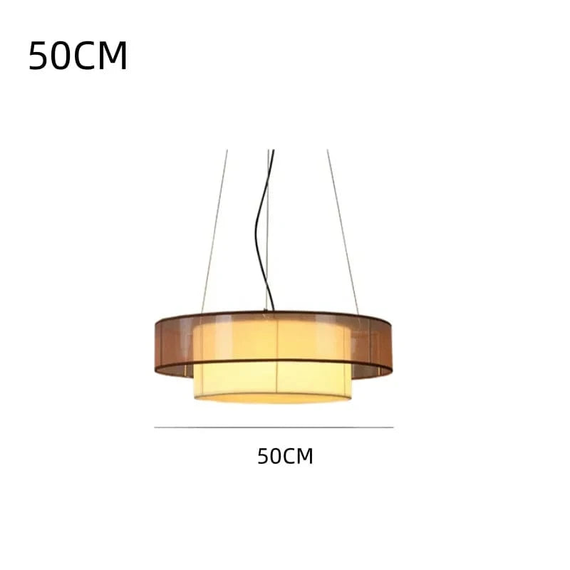 D50cm B / Cold light Suspension en tissu superposé