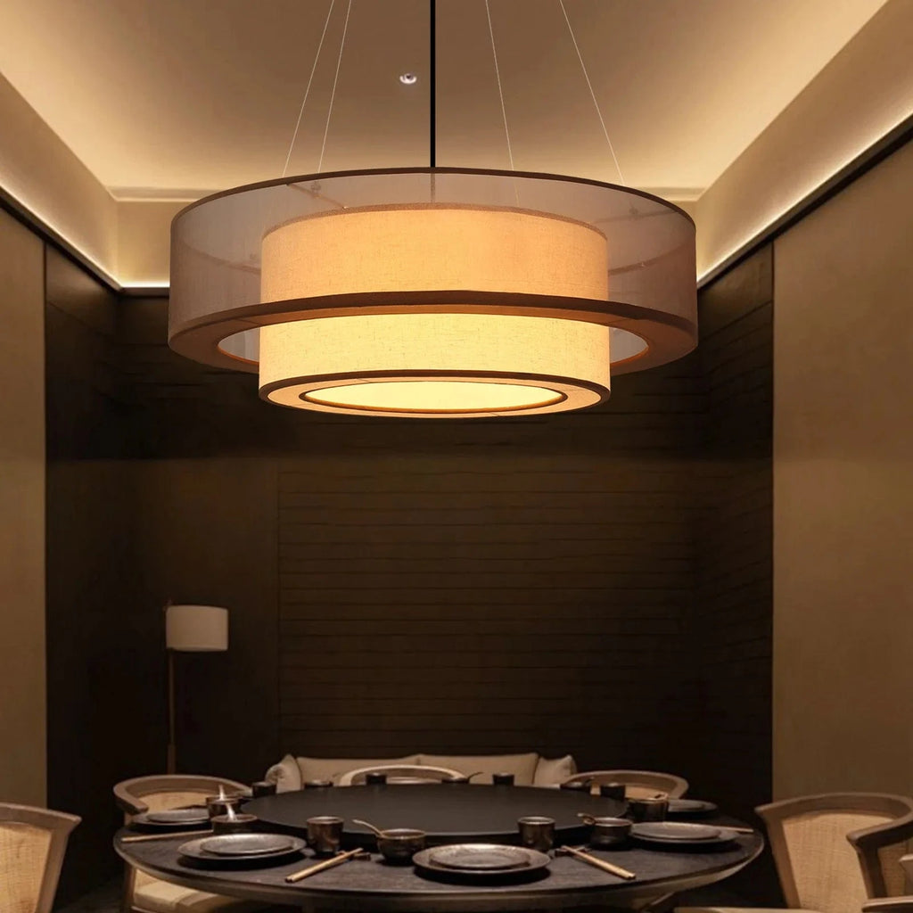 Suspension en tissu superposé