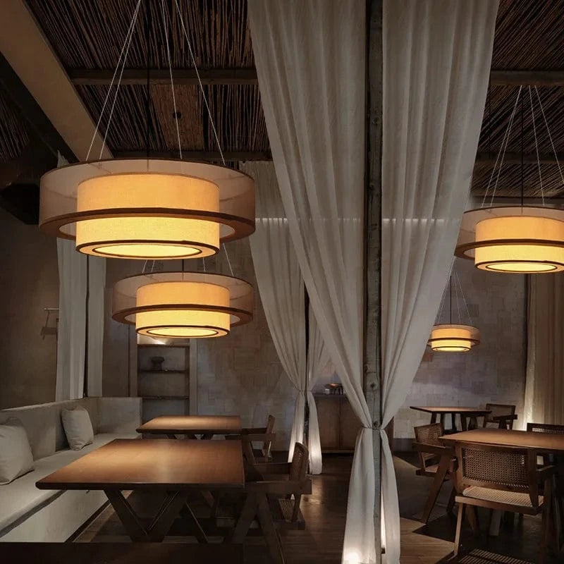 Suspension en tissu superposé