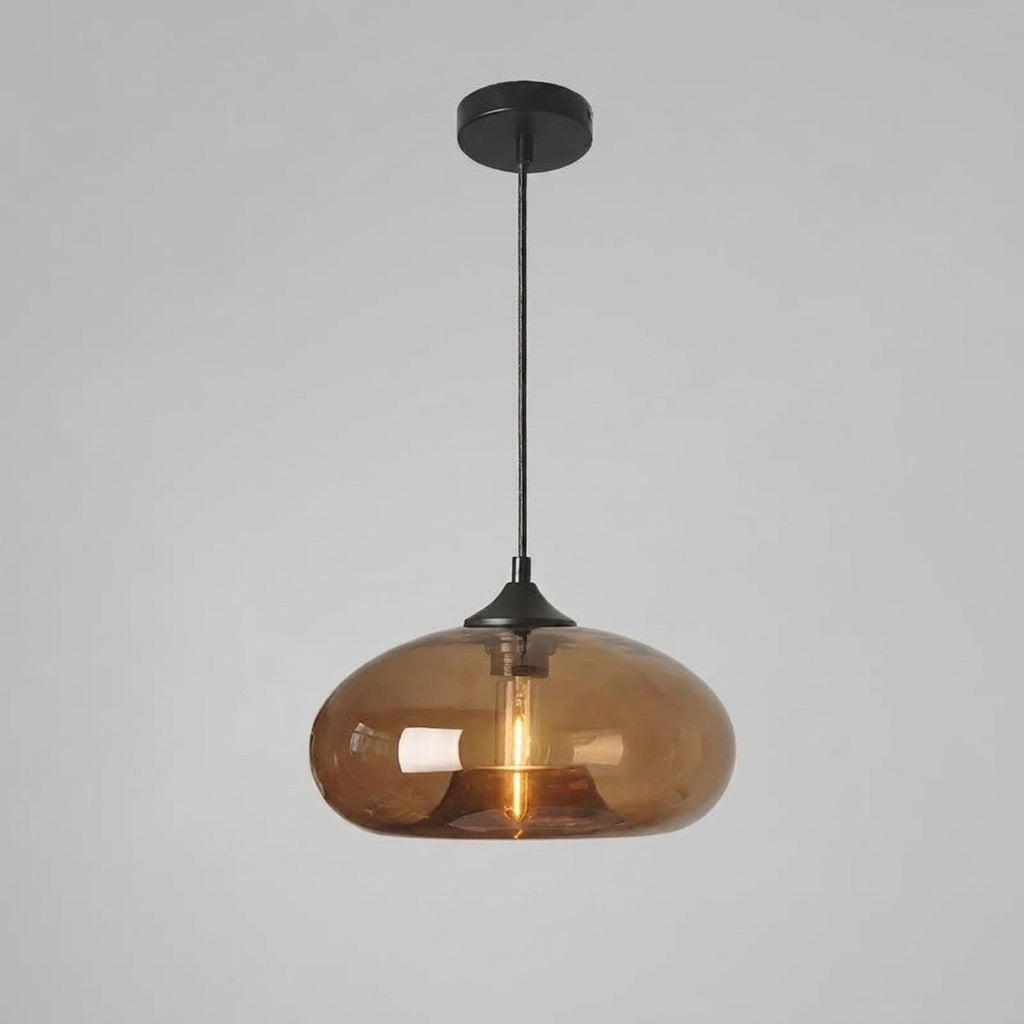 Suspension en verre soufflé Verre marron