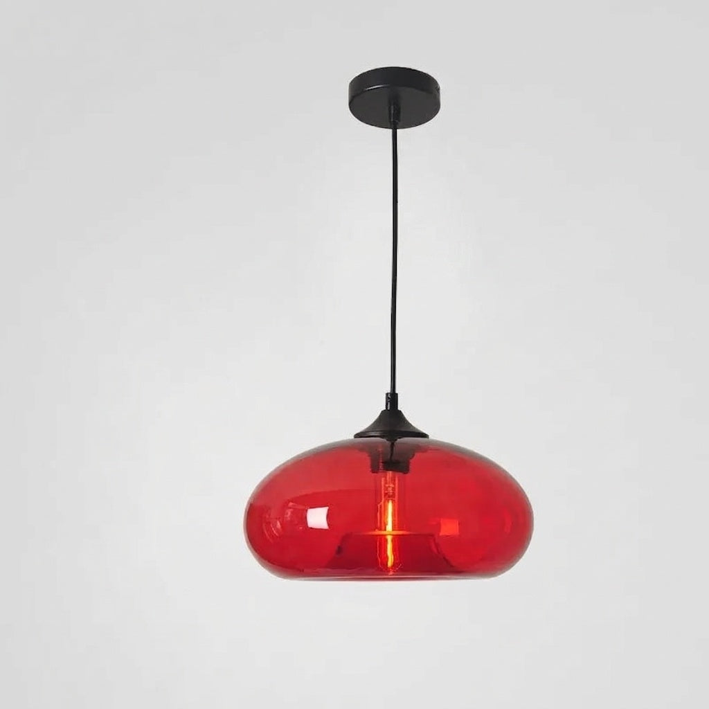 Suspension en verre soufflé Verre rouge