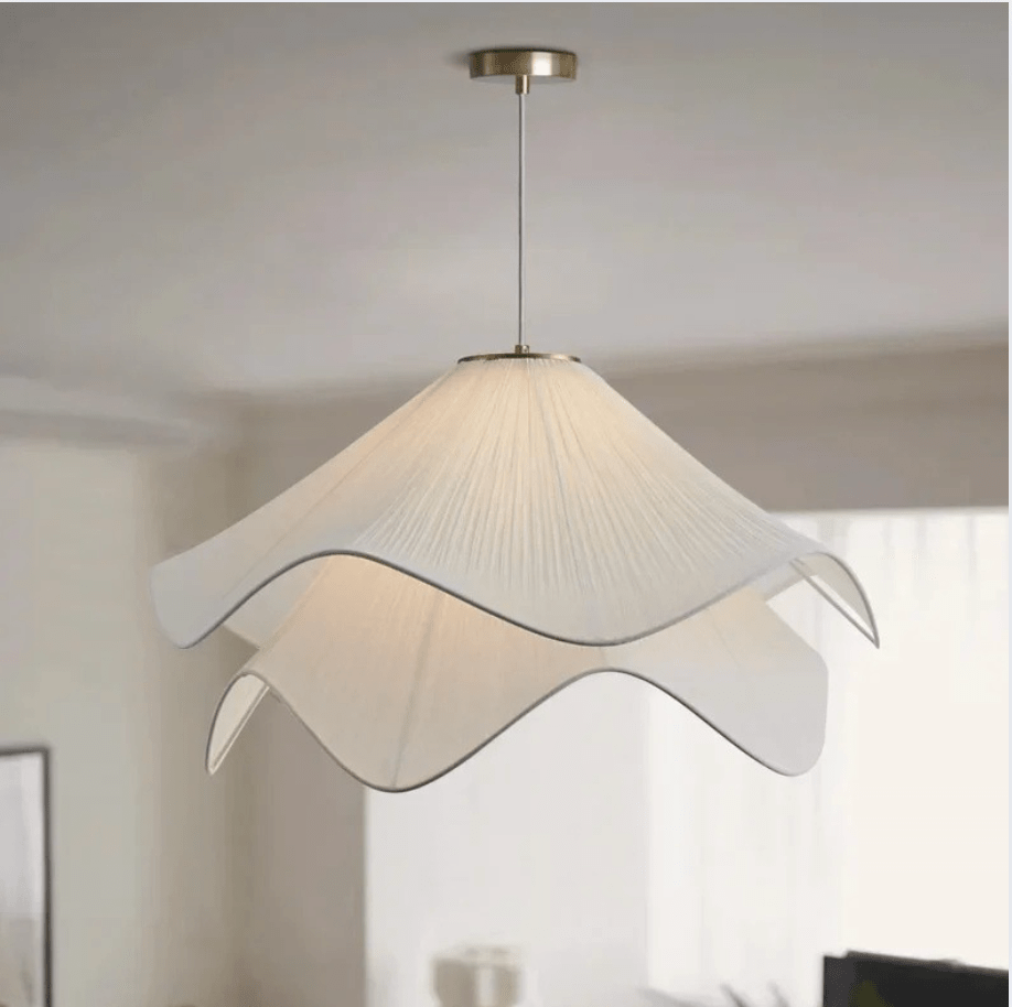 Suspension fleur blanche