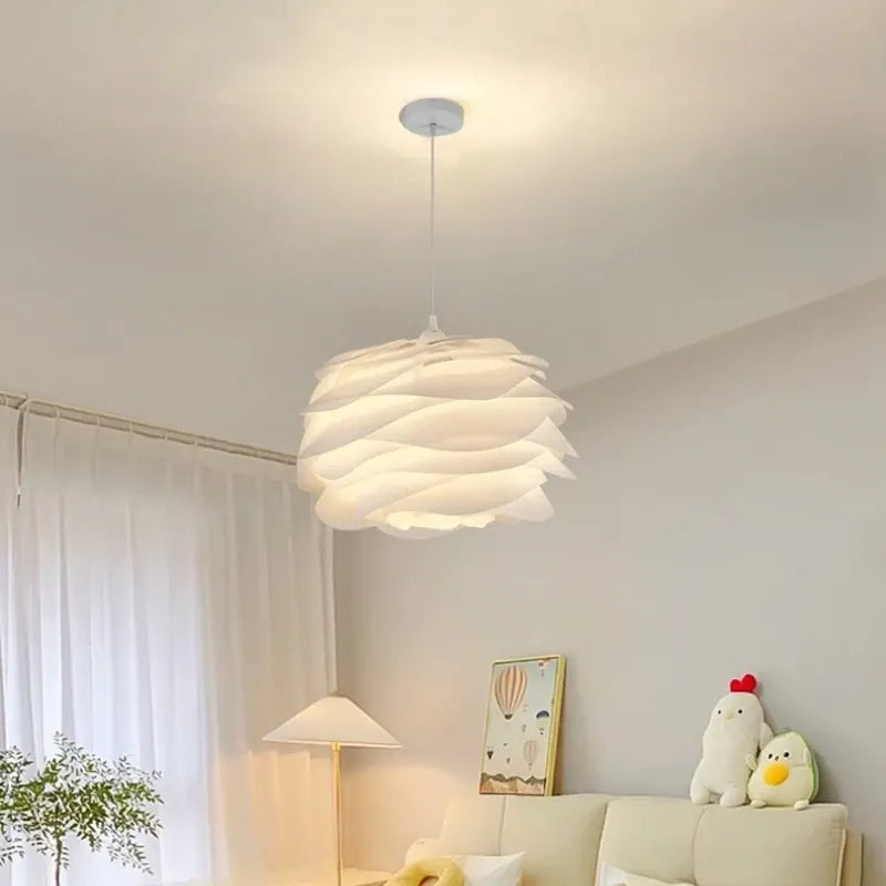 Suspension fleur bouton de rose