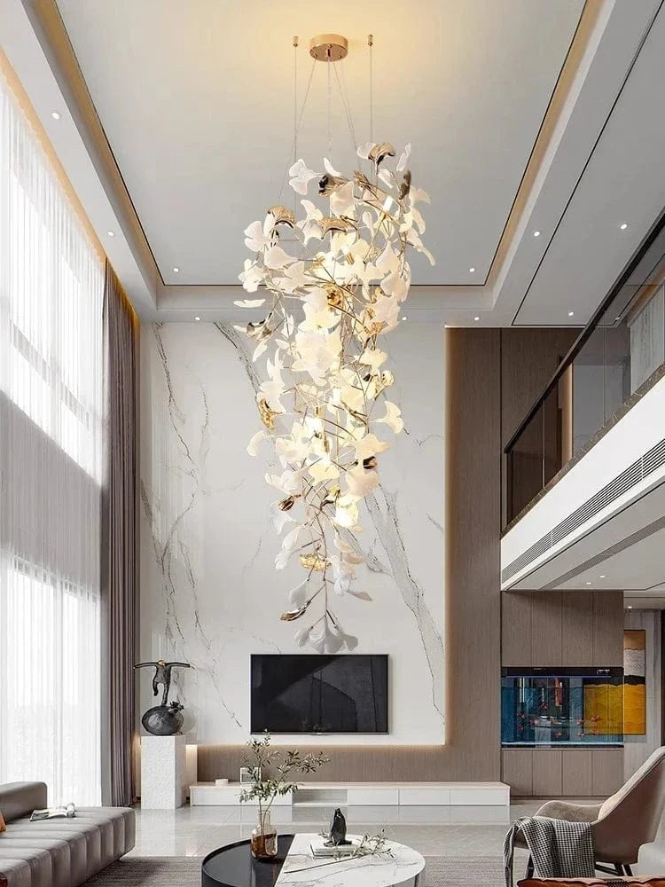 L150CM / Ceramic Suspension Florale Plafond Haut