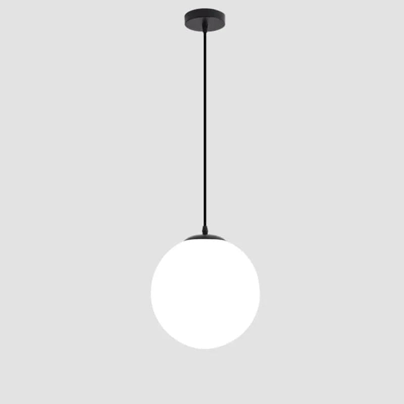 Suspension globe blanc