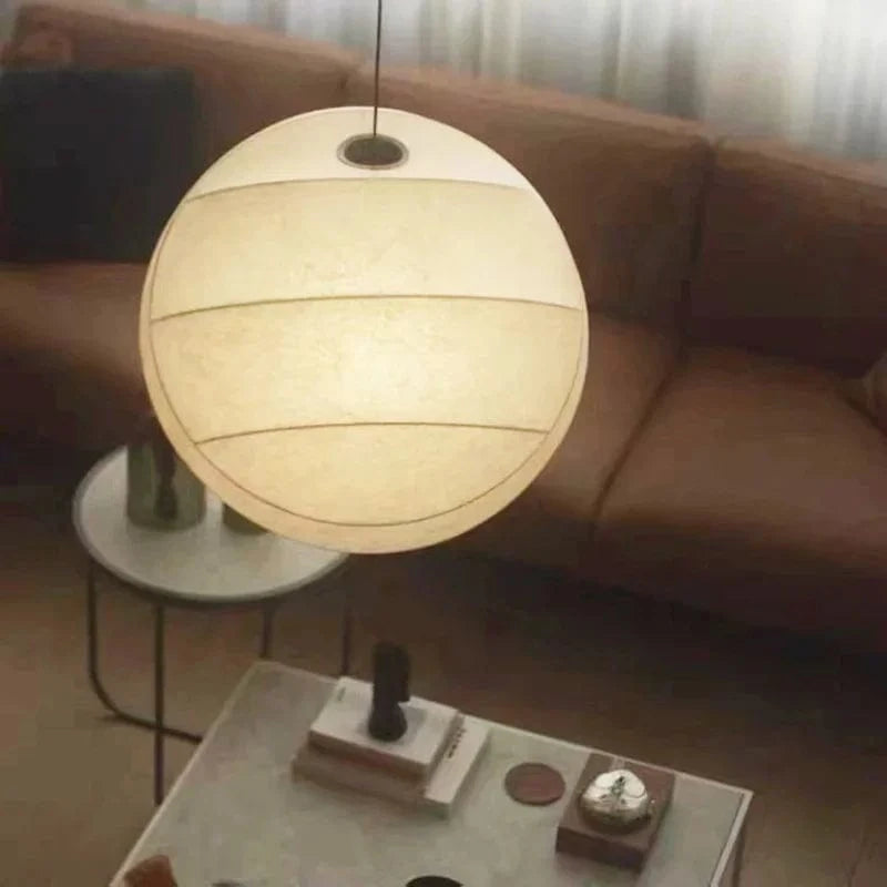 Suspension Japonaise en tissu boule