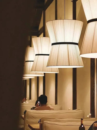 Suspension Japonaise en tissu design moderne
