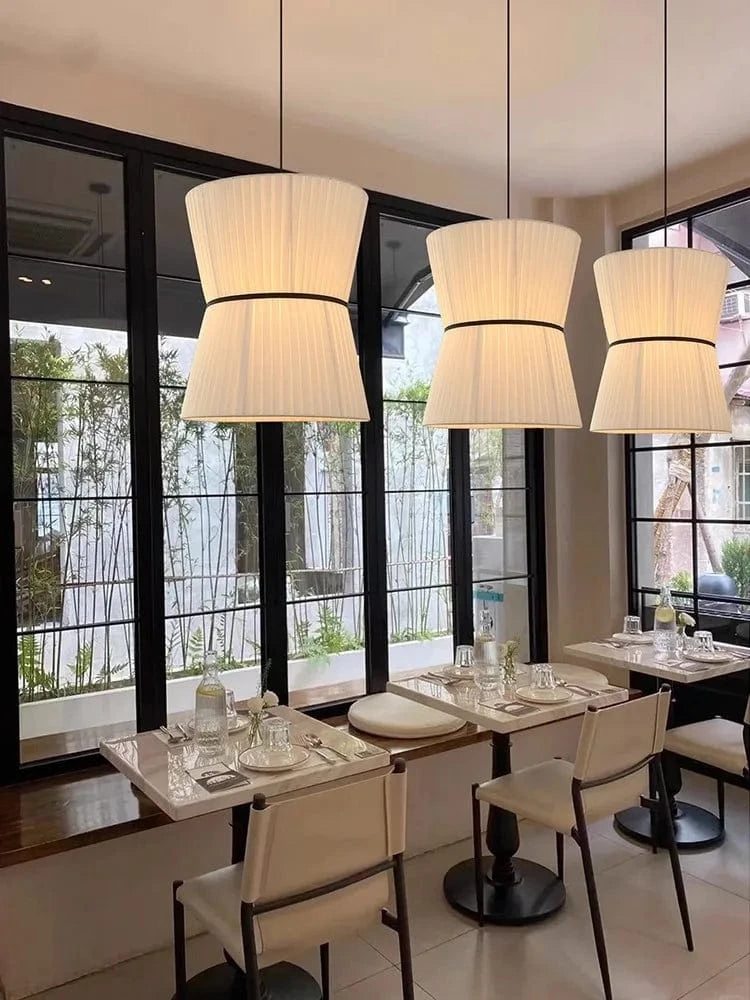 Suspension Japonaise en tissu design moderne