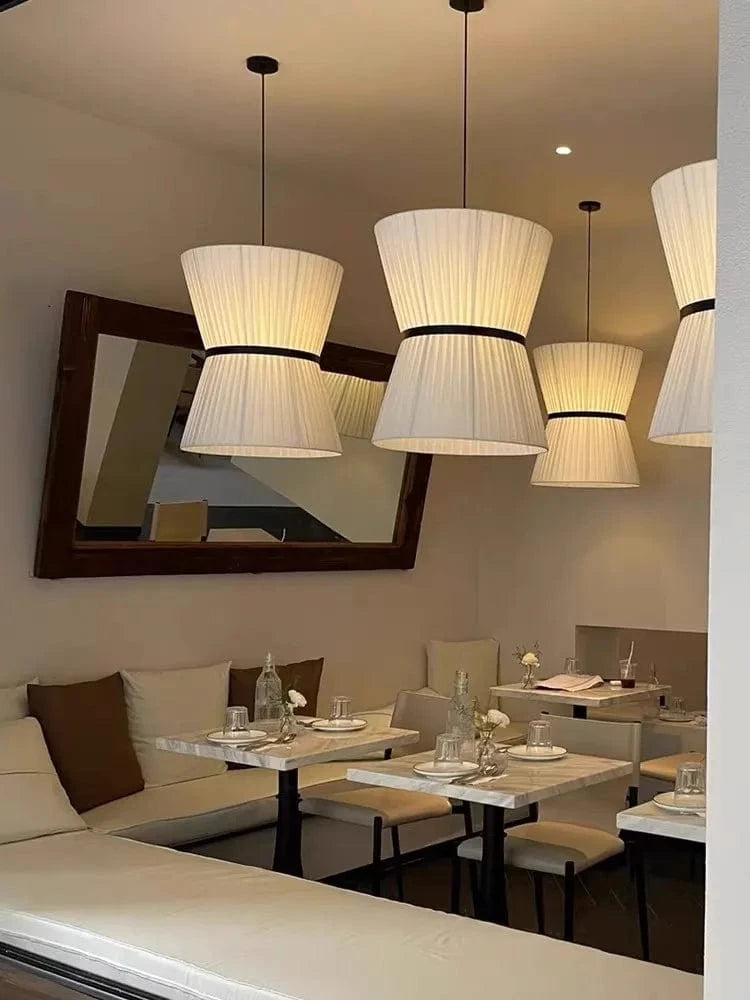 Suspension Japonaise en tissu design moderne