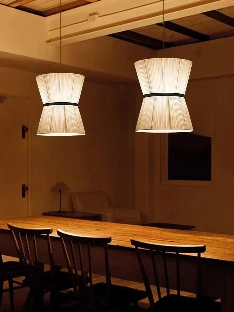 Suspension Japonaise en tissu design moderne
