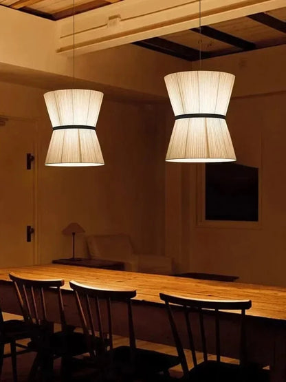 Suspension Japonaise en tissu design moderne